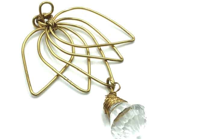 alambrismo arete flor de loto